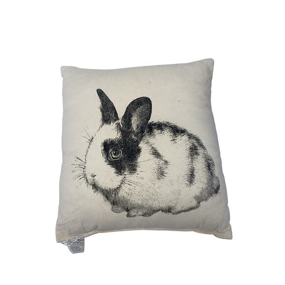 Eric & Christopher Screen Printed Bunny Pillow 11.5” X 13” - Picture 1 of 7